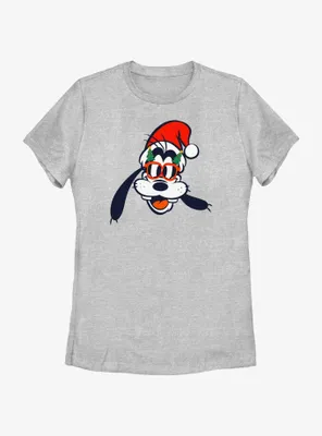 Disney Goofy Christmas Glasses Womens T-Shirt