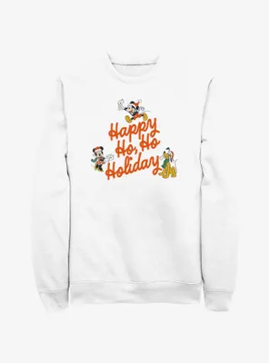 Disney Mickey Mouse Happy Ho Holiday Sweatshirt