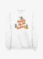 Disney Mickey Mouse Happy Ho Holiday Sweatshirt