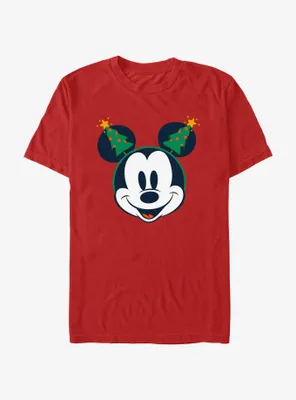 Disney Mickey Mouse Classic Christmas Tree Ears T-Shirt
