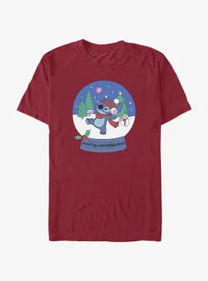 Disney Lilo & Stitch Winter Wonderland Snowglobe T-Shirt