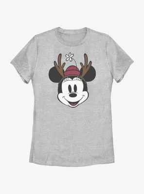 Disney Minnie Mouse Antlers Womens T-Shirt