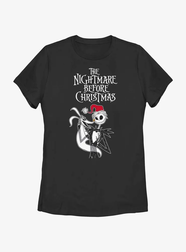 Disney Nightmare Before Christmas Jack & Zero Friendship Womens T-Shirt