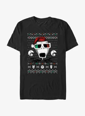 Disney Nightmare Before Christmas Ugly Holiday Jack Vision T-Shirt