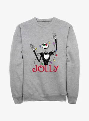 Disney Nightmare Before Christmas Jolly Jack Lights Sweatshirt