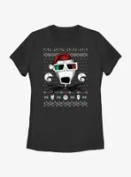 Disney Nightmare Before Christmas Ugly Holiday Jack Vision Womens T-Shirt