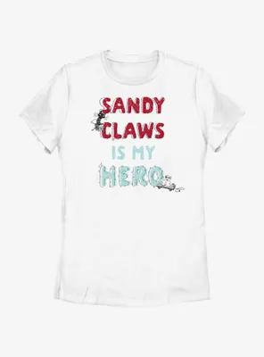 Disney Nightmare Before Christmas My Hero Sandy Claws Womens T-Shirt