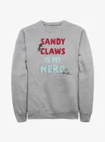 Disney Nightmare Before Christmas My Hero Sandy Claws Sweatshirt