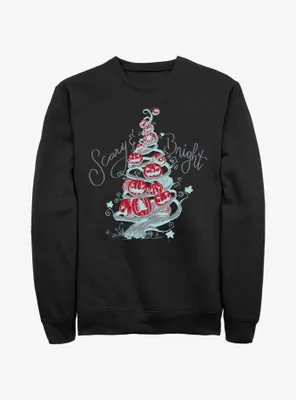 Disney Nightmare Before Christmas Scary & Bright Tree Sweatshirt