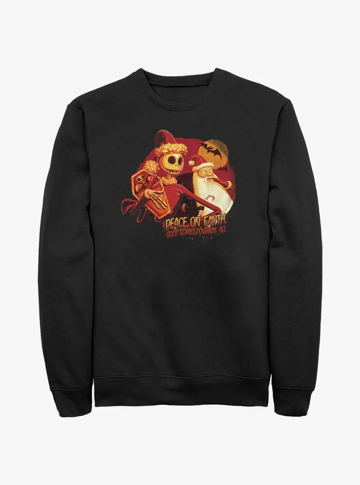 Disney Nightmare Before Christmas Good Scares Towards All Sweatshirt