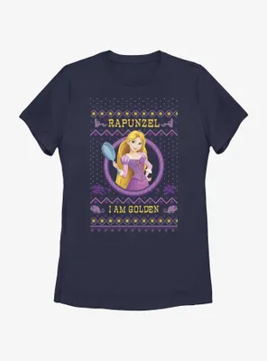 Disney Princesses Rapunzel Ugly Holiday Womens T-Shirt