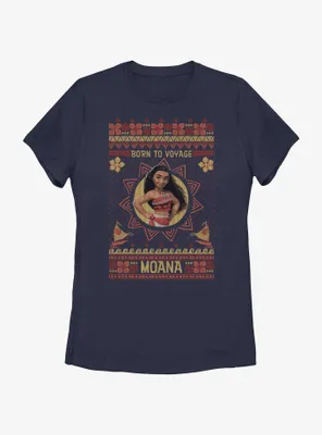 Disney Moana Ugly Holiday Womens T-Shirt