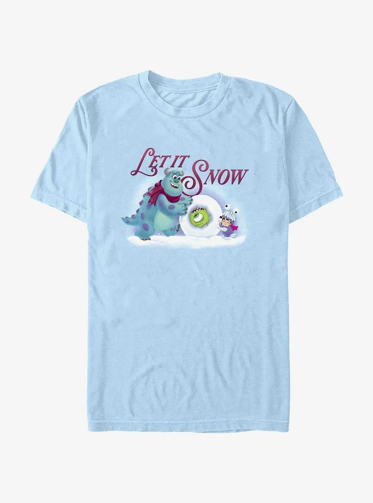 Disney Pixar Monsters Inc. Let It Snow T-Shirt