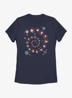 Disney Nightmare Before Christmas Sally Winter Swirl Womens T-Shirt