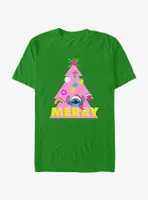 Disney Lilo & Stitch Merry Christmas Tree T-Shirt