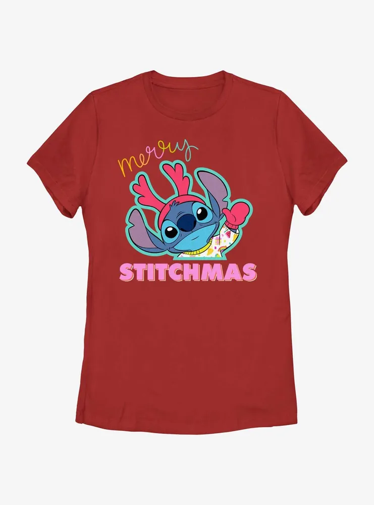 Boxlunch Disney Lilo & Stitch Merry Stitchmas Womens T-Shirt
