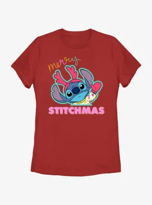 Disney Lilo & Stitch Merry Stitchmas Womens T-Shirt
