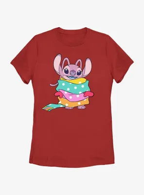 Disney Lilo & Stitch Angel Wrapped Scarf Womens T-Shirt