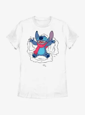 Disney Lilo & Stitch Snow Angel Womens T-Shirt
