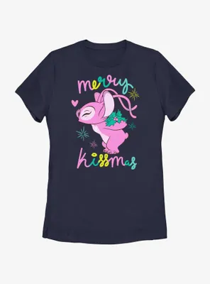 Disney Lilo & Stitch Kissmas Angel Womens T-Shirt