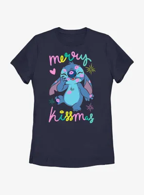 Disney Lilo & Stitch Kissmas Womens T-Shirt
