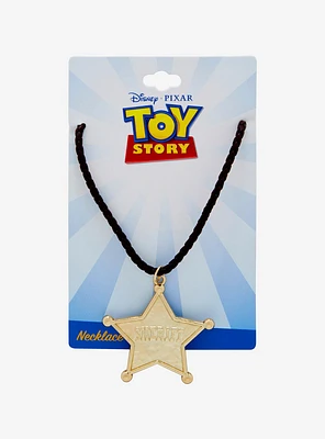 Disney Pixar Toy Story Sheriff Star Cord Necklace