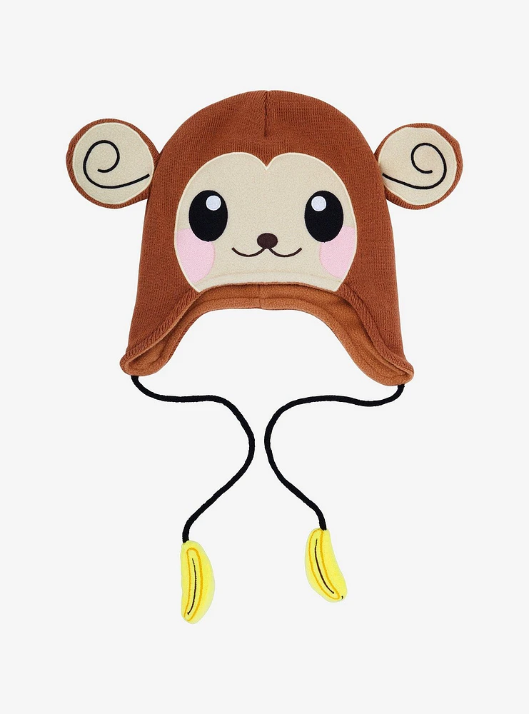 Monkey Banana Tassel Beanie