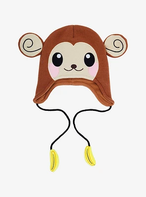 Monkey Banana Tassel Beanie