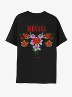 Nirvana Floral Boyfriend Fit Girls T-Shirt