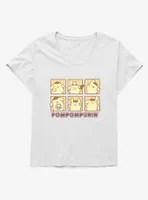 Pompompurin Grid Portrait Womens T-Shirt Plus