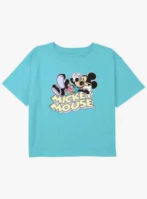 Disney Mickey Mouse Vacation Girls Youth Crop T-Shirt