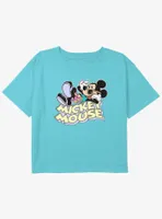 Disney Mickey Mouse Vacation Girls Youth Crop T-Shirt