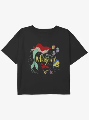 Disney The Little Mermaid Poster Girls Youth Crop T-Shirt