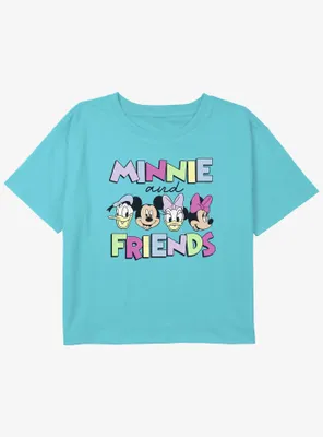 Disney Mickey Mouse The Minnie Posse Girls Youth Crop T-Shirt