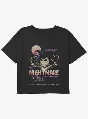 Disney The Nightmare Before Christmas Jack Poster Girls Youth Crop T-Shirt