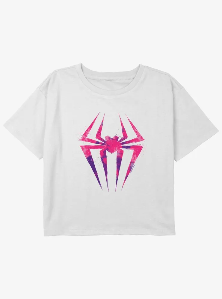 Marvel Spider-Man Spider-Gwen Icon Girls Youth Crop T-Shirt