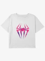 Marvel Spider-Man Spider-Gwen Icon Girls Youth Crop T-Shirt
