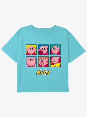 Kirby Expressions Girls Youth Crop T-Shirt