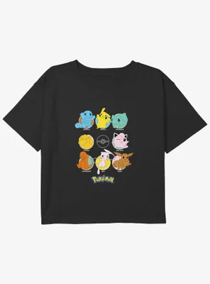 Pokemon All Poke Girls Youth Crop T-Shirt