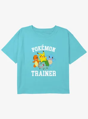 Pokemon Trainer Girls Youth Crop T-Shirt