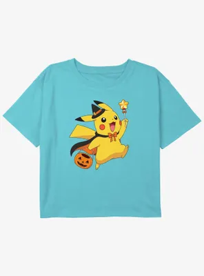 Pokemon Pikachu WizardGirls Youth Crop T-Shirt
