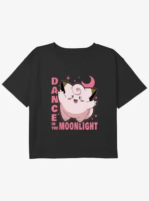 Pokemon Clefairy Dance Girls Youth Crop T-Shirt