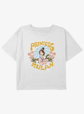Disney Mulan Princess Girls Youth Crop T-Shirt