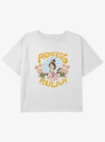 Disney Mulan Princess Girls Youth Crop T-Shirt