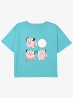 Pokemon Clefairy Girls Youth Crop T-Shirt