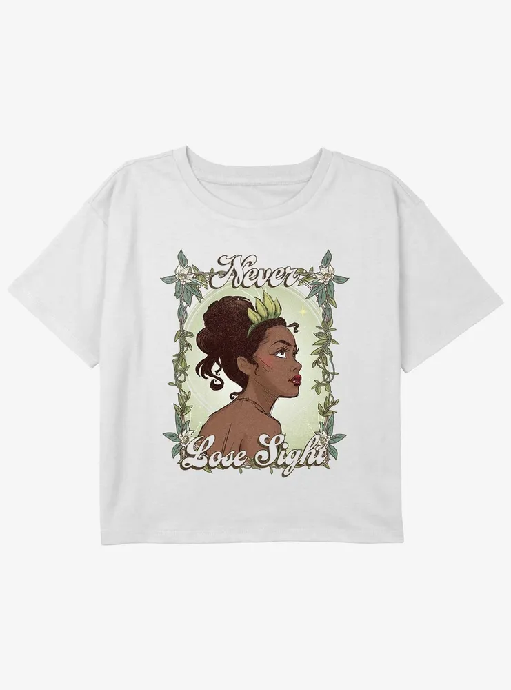 Disney the Princess and Frog Tiana Never Lose Sight Girls Youth Crop T-Shirt