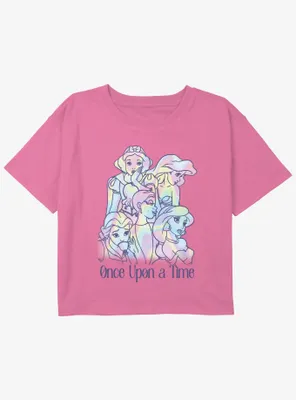 Disney Snow White and the Seven Dwarfs Dreamy Princesses Girls Youth Crop T-Shirt
