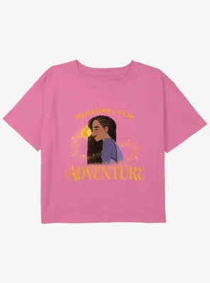 Disney Wish Wishing For Adventure Girls Youth Crop T-Shirt