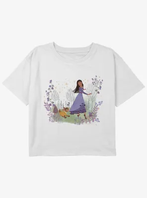 Disney Wish Magic Friends Girls Youth Crop T-Shirt