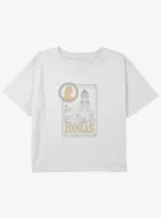 Disney Wish Rosas Card Girls Youth Crop T-Shirt